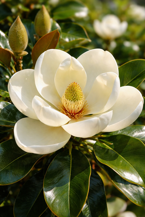 Quelle est la floraison du Magnolia grandiflora ?