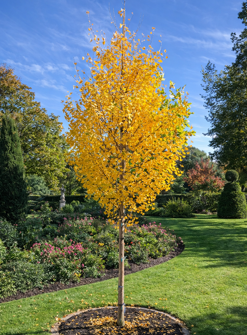 Ginkgo Biloba Fastigiata Blagon en tige