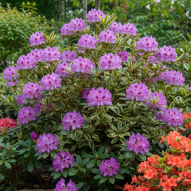 Rhododendron Panaché (Rhododendron Ponticum ‘Variegatum’)