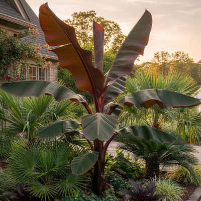 Bananier à feuilles rouges (Musa Ensete Maurelli)