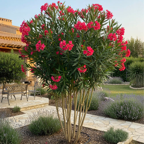 Laurier rose cépée remontée (Nerium Oleander)