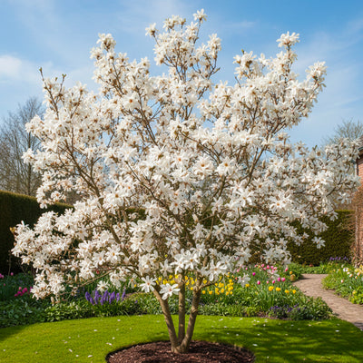 Magnolia à fleurs blanches étoilées (Magnolia Stellata)