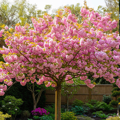 Cerisier Japonais à Fleurs en tige (Prunus Serrulata Kanzan)